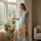 👗 LIMITED-TIME 50% OFF! ✨ Elegant Retro Print Maxi Dress – V-Neck Button-Down, Flowy Silhouette, Boho Chic 🌸