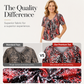Women V Neck Leopard Print Short Sleeve T-Shirt Pleated Tunic Top