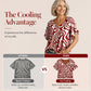 🎉2026 Hot Sale 50% OFF💞 Women's Ice Cooling Printed V-Neck T-Shirt