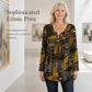 Women's Elegant V-Neck Button Top