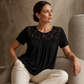 Elegant Lace Neck Tee