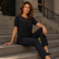 Elegant Lace Neck Tee