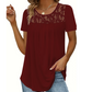 Elegant Lace Neck Tee