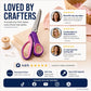 Premium Stainless Steel Pinking Shears – Soft-Grip Zigzag Scissors
