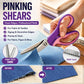 Premium Stainless Steel Pinking Shears – Soft-Grip Zigzag Scissors