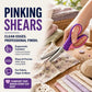 Premium Stainless Steel Pinking Shears – Soft-Grip Zigzag Scissors