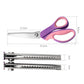 Premium Stainless Steel Pinking Shears – Soft-Grip Zigzag Scissors