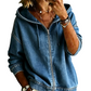 Women's Relaxed Zip Hoodie Jacket