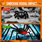 🕷️🕸️Hairy Spider with Large Web Halloween Outdoor Decoration🎃