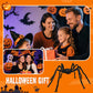 🕷️🕸️Hairy Spider with Large Web Halloween Outdoor Decoration🎃