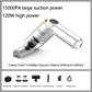 High-Power Cordless Vacuum Cleaner Kit for Car