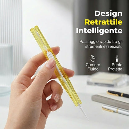 Double-Sided Retractable Port Cleaning Brush