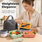 Portioned Microwave Lunch Box with Cutlery Storage