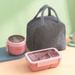 Portioned Microwave Lunch Box with Cutlery Storage
