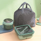 Portioned Microwave Lunch Box with Cutlery Storage