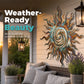 Metal Sun Silhouette Wall Art Decor