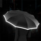 🌂Reflective Safety Strip Ring Buckle Umbrella
