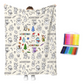 Creative Cozy Coloring Blanket Kit