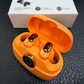 Wireless earbuds with real-time AI translation, noise cancellation, Hi-Fi audio, triple-microphone calls, touch controls, IPX5 water resistance, and a charging case with LEDs