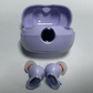 Wireless earbuds with real-time AI translation, noise cancellation, Hi-Fi audio, triple-microphone calls, touch controls, IPX5 water resistance, and a charging case with LEDs