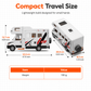 Interactive Toy RV Camping Car Playset with Sound and Light Features Doll and Camping Accessories for Kids