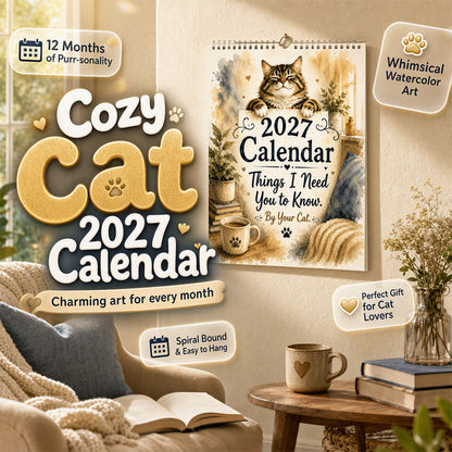 2027 A Cat's Life Wall Calendar