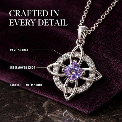 Elegant Celtic Knot Witch Knot Pendant Necklace