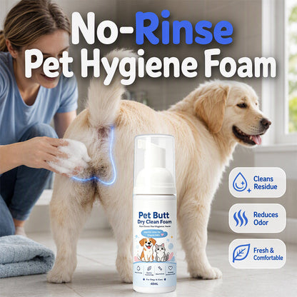 No-Rinse Pet Hygiene Foam for Dogs & Cats 40ml