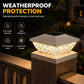 Outdoor Solar Pillar Post Light