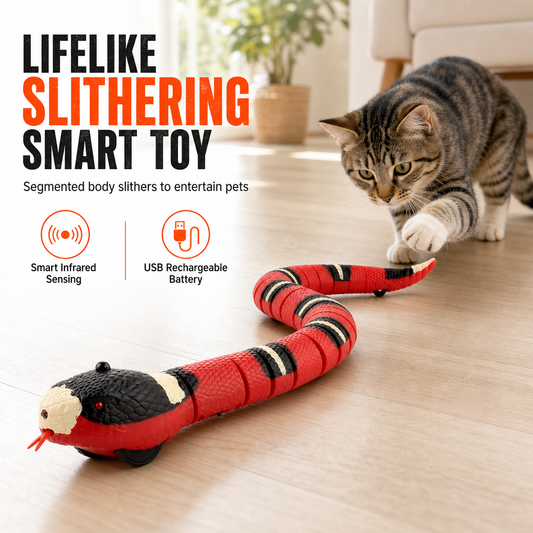 🐍 Smart Electric Snake Toy – Obstacle Avoidance Fun