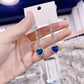 💙 Blue Heart Gemstone Threader Earrings – Ideal Gift