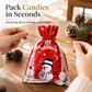🎄 10-Pack Christmas Drawstring Candy Gift Bags