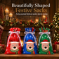 🎄 10-Pack Christmas Drawstring Candy Gift Bags