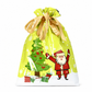 🎄 10-Pack Christmas Drawstring Candy Gift Bags