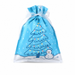 🎄 10-Pack Christmas Drawstring Candy Gift Bags