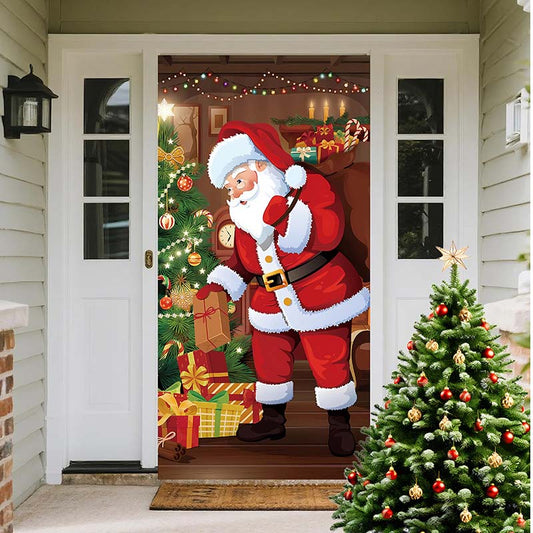 🎄 Christmas Door Cover – Instant Holiday Decor
