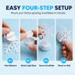 Glowing Snowflake Night Light Wall Stickers