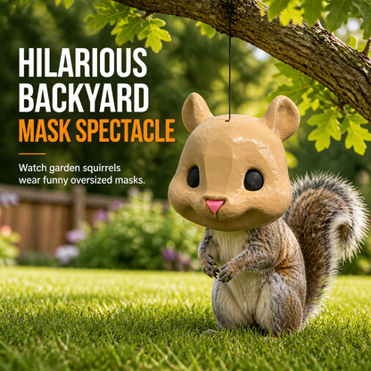 🐿️ Giant Squirrel Head Feeder – 3D Printed