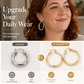 Women's Elegant Twisted Hoop Earrings