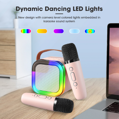 🎤 Kids Mini Karaoke Machine with Wireless Mics