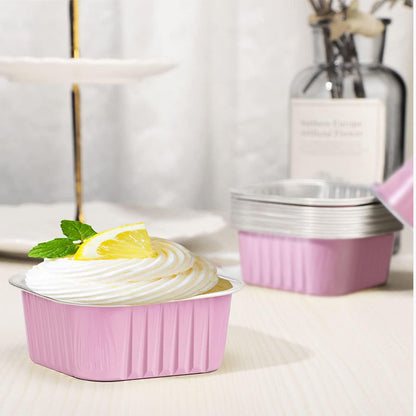 🧁 10 PCS Aluminum Foil Baking Cups with Lids