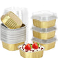 🧁 10 PCS Aluminum Foil Baking Cups with Lids