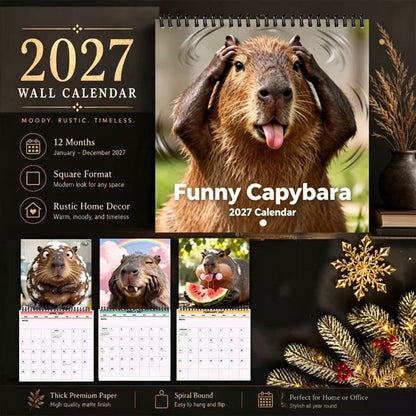 🦫 50% OFF – Funny Capybara Calendar 2027