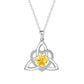 Celtic Knot Heart Pendant Necklace