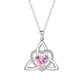 Celtic Knot Heart Pendant Necklace