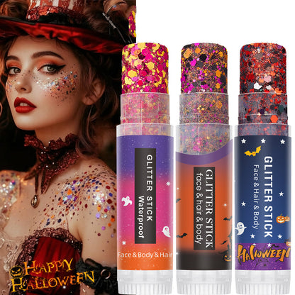 ✨ Halloween Rotary Body Glitter Stick 15 g