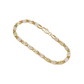 ✨ Unisex Tri-Color Link Bracelet