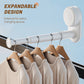 Portable Suction Cup Folding Clothes Hanger – Telescopic Travel Rack
