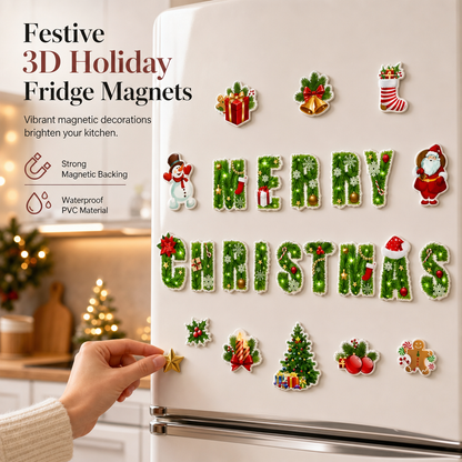 Christmas Cartoon Refrigerator Magnets