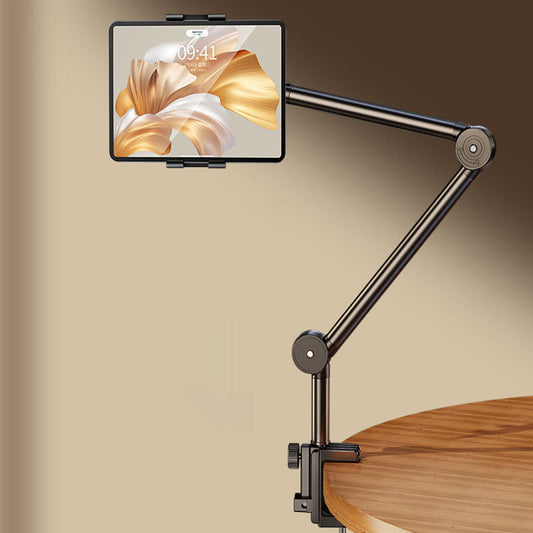 50% OFF | Adjustable Cantilever Phone & Tablet Stand – 360° Rotating Holder